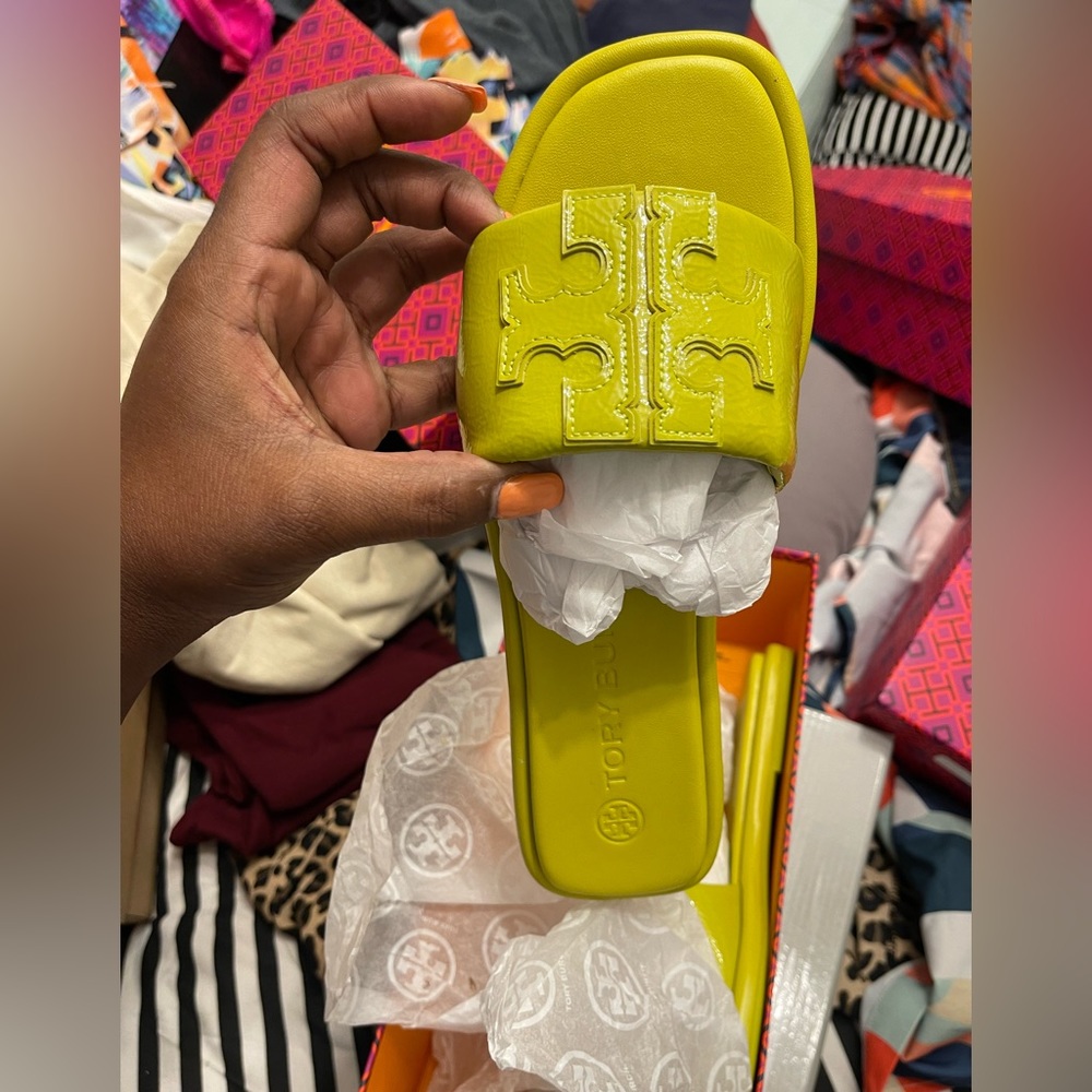 Tory Burch Double T Slides